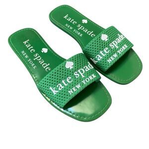 Kate Spade New York Green Mesh Peyton Slide Sandal Size 6
